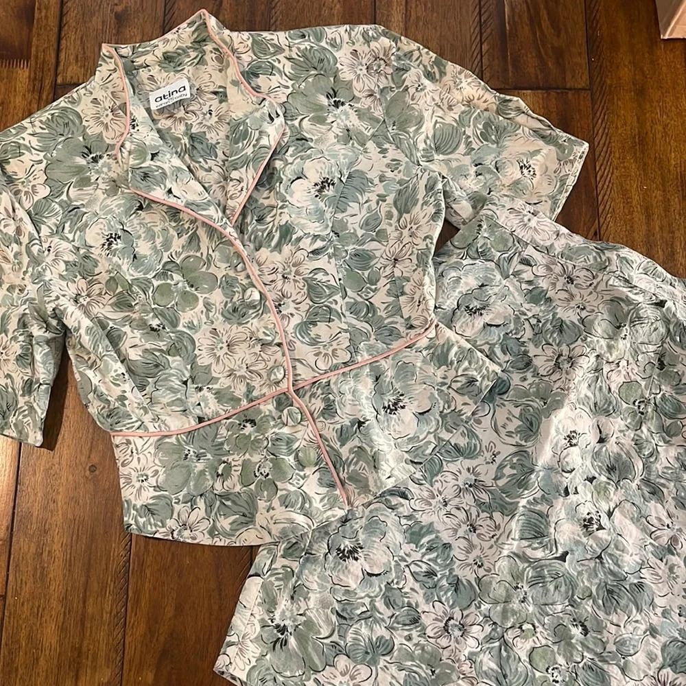 Vintage Atina by Karon Crosby Jacket & skirt sz 10 runs small) see measurements